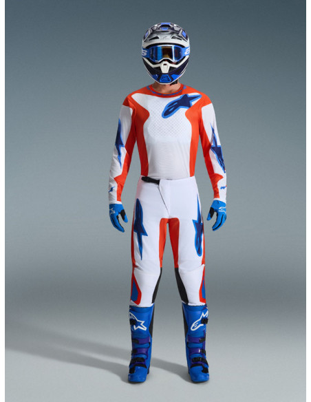 Tenue cross Alpinestars 2026 Fluid Grid - Orange UCLA Bleu