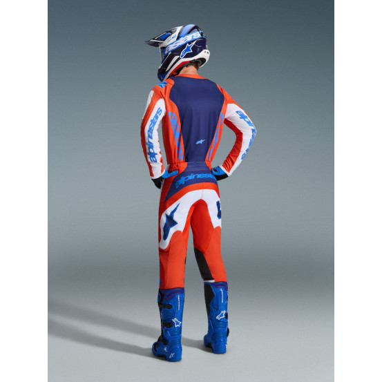 Tenue cross Alpinestars 2026 Fluid Grid - Orange UCLA Bleu