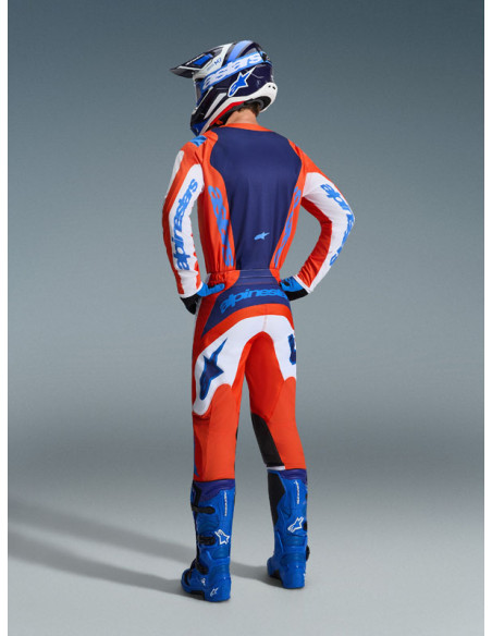 Tenue cross Alpinestars 2026 Fluid Grid - Orange UCLA Bleu