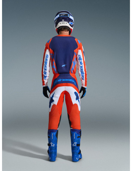 Tenue cross Alpinestars 2026 Fluid Grid - Orange UCLA Bleu