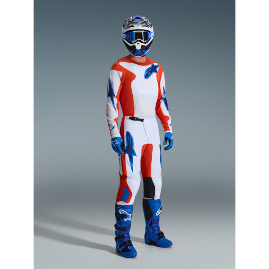 Tenue cross Alpinestars 2026 Fluid Grid - Orange UCLA Bleu