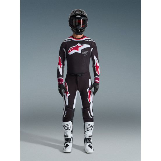 Tenue cross Alpinestars 2026 Supertech Pro Vista - Noir Rouge Blanc