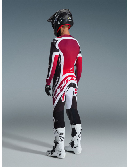 Tenue cross Alpinestars 2026 Supertech Pro Vista - Noir Rouge Blanc