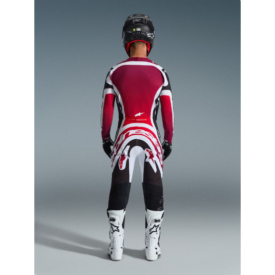 Tenue cross Alpinestars 2026 Supertech Pro Vista - Noir Rouge Blanc