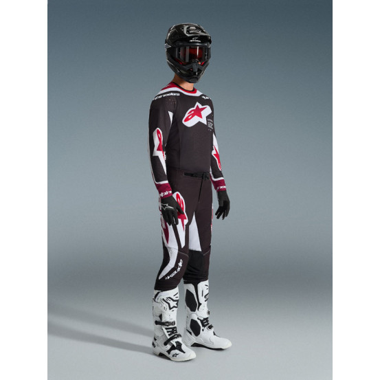 Tenue cross Alpinestars 2026 Supertech Pro Vista - Noir Rouge Blanc