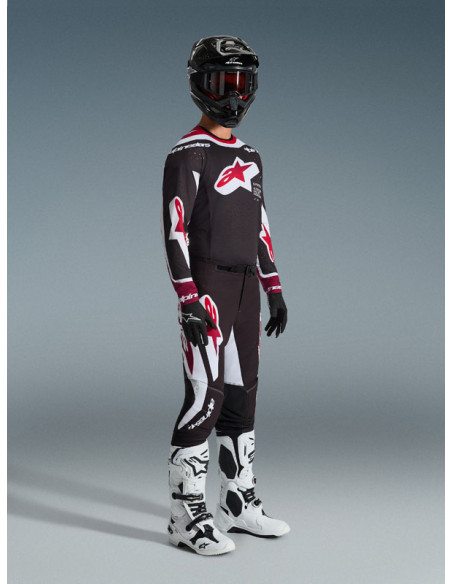 Tenue cross Alpinestars 2026 Supertech Pro Vista - Noir Rouge Blanc