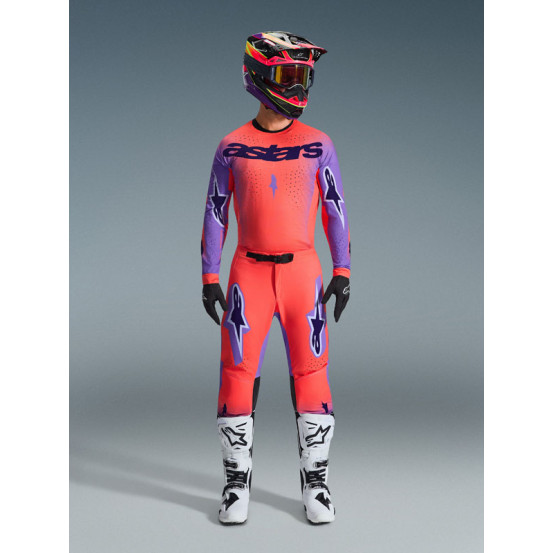 Tenue cross Alpinestars 2026 Supertech Scenz - Corail Mauve