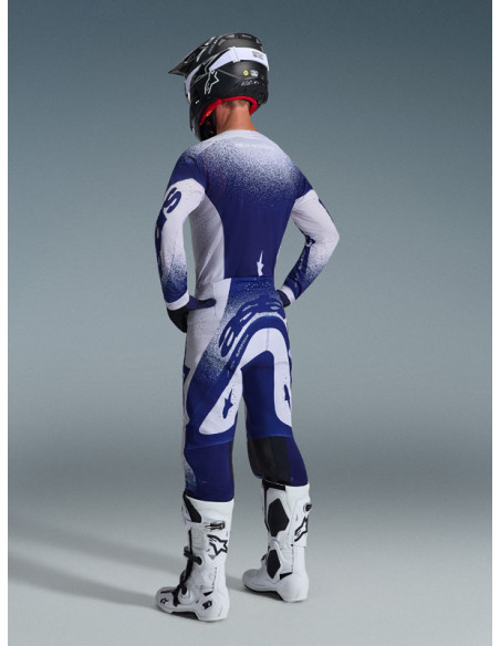 Tenue cross Alpinestars 2026 Supertech Scenz - Light Gris Dark Bleu