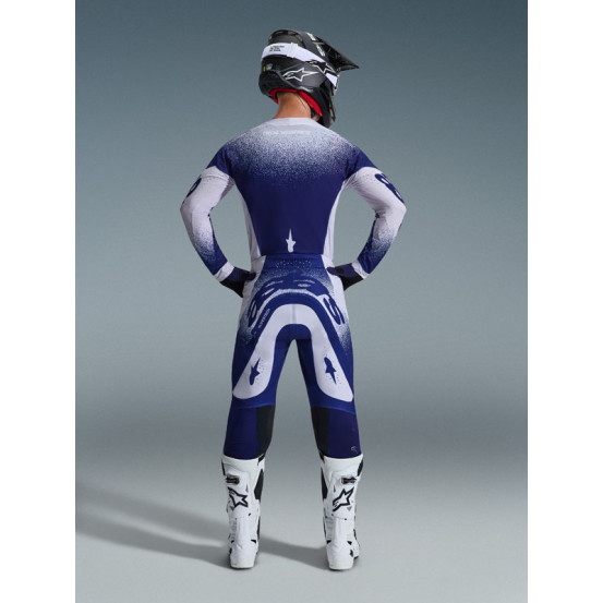 Tenue cross Alpinestars 2026 Supertech Scenz - Light Gris Dark Bleu