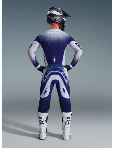 Tenue cross Alpinestars 2026 Supertech Scenz - Light Gris Dark Bleu