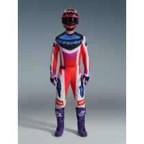 Tenue cross Alpinestars 2026 Techstar Knif - Light Gris Orange Fluo Noir