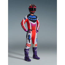 Tenue cross Alpinestars 2026 Techstar Knif - Light Gris Orange Fluo Noir 2