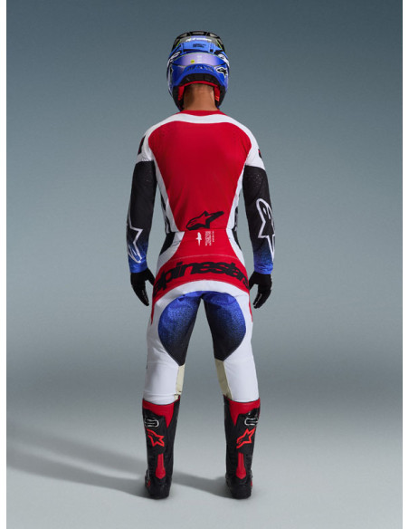 Tenue cross Alpinestars 2026 Techstar Knif - Noir Blanc Rouge
