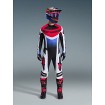 Tenue cross Alpinestars 2026 Techstar Knif - Noir Blanc Rouge