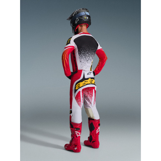 Tenue cross Alpinestars 2026 Techstar Nomur - Light Gris Rouge Noir