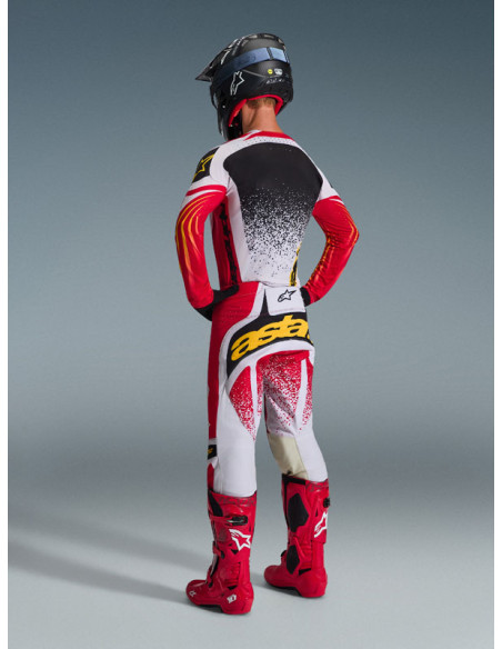 Tenue cross Alpinestars 2026 Techstar Nomur - Light Gris Rouge Noir