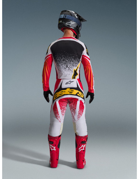 Tenue cross Alpinestars 2026 Techstar Nomur - Light Gris Rouge Noir