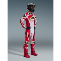 Tenue cross Alpinestars 2026 Techstar Nomur - Light Gris Rouge Noir 2