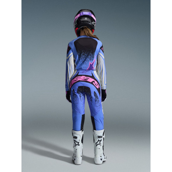 Tenue cross femme Alpinestars 2026 Stella Techstar Nomur - Light Bleu Blanc Noir