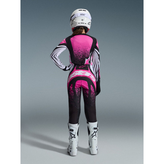 Tenue cross femme Alpinestars 2026 Stella Techstar Nomur - Noir Blanc Fuchsia