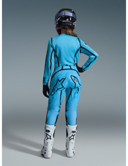 Tenue cross femme Alpinestars 2026 Stella Fluid Apex - Tropical Bleu Noir