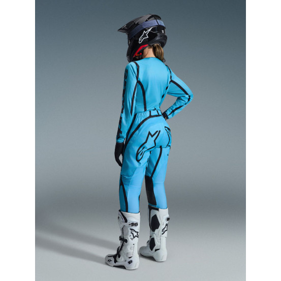 Tenue cross femme Alpinestars 2026 Stella Fluid Apex - Tropical Bleu Noir