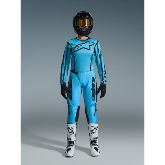 Tenue cross femme Alpinestars 2026 Stella Fluid Apex - Tropical Bleu Noir