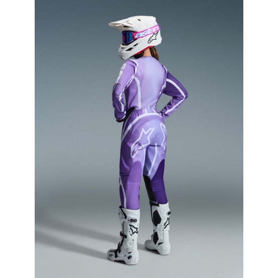 Tenue cross femme Alpinestars 2026 Stella Fluid Apex - Violet Blanc