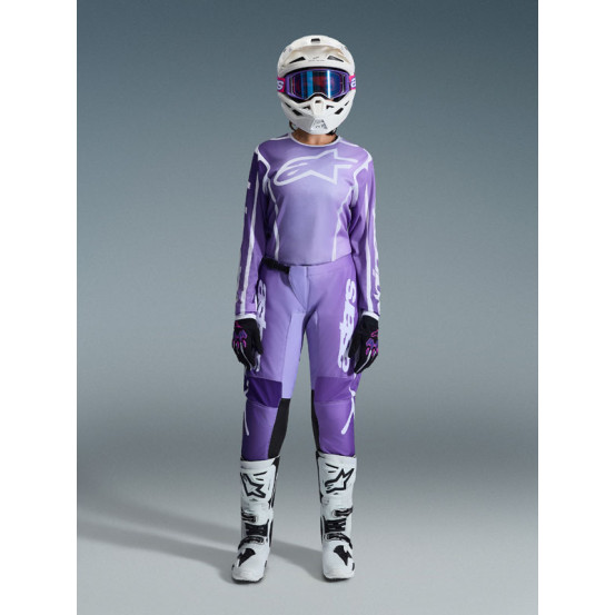 Tenue cross femme Alpinestars 2026 Stella Fluid Apex - Violet Blanc