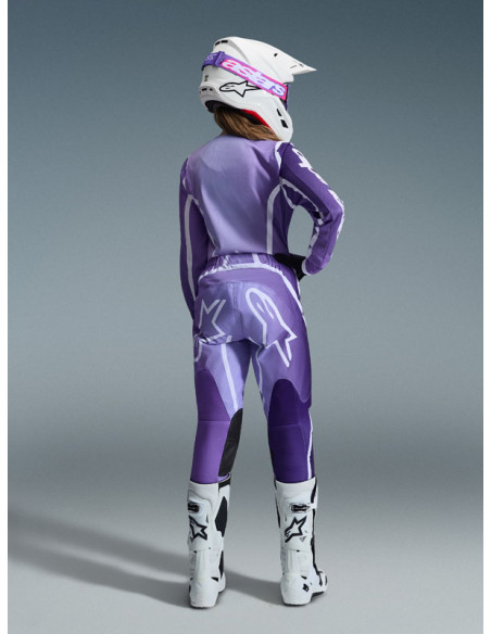 Tenue cross femme Alpinestars 2026 Stella Fluid Apex - Violet Blanc