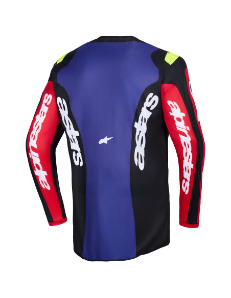 Maillot cross Alpinestars 2026 Fluid Grid - Rouge Noir Mauve