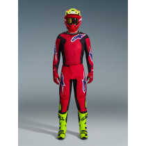 Tenue cross Alpinestars 2026 Fluid Grid - Rouge Noir Mauve