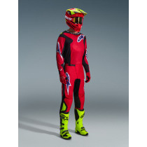 Tenue cross Alpinestars 2026 Fluid Grid - Rouge Noir Mauve 2