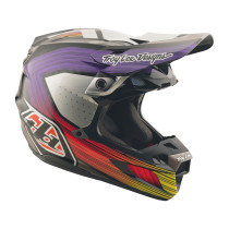 Casque cross Troy Lee Designs SE5 Carbon Stripes - Noir Violet 2