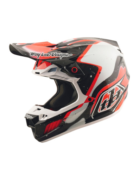 Casque cross Troy Lee Designs SE5 Carbon Membrane - Noir Rouge