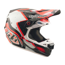 Casque cross Troy Lee Designs SE5 Carbon Membrane - Noir Rouge 2