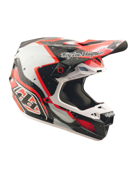Casque cross Troy Lee Designs SE5 Carbon Membrane - Noir Rouge