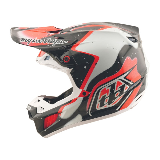 Casque cross Troy Lee Designs SE5 Carbon Membrane - Noir Rouge