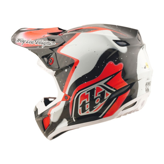 Casque cross Troy Lee Designs SE5 Carbon Membrane - Noir Rouge