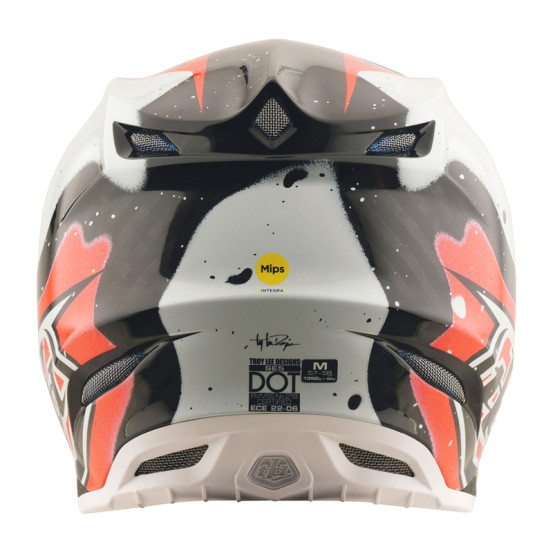Casque cross Troy Lee Designs SE5 Carbon Membrane - Noir Rouge