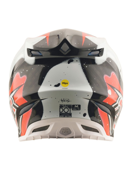 Casque cross Troy Lee Designs SE5 Carbon Membrane - Noir Rouge