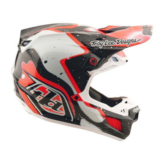 Casque cross Troy Lee Designs SE5 Carbon Membrane - Noir Rouge