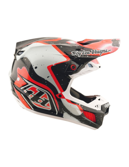 Casque cross Troy Lee Designs SE5 Carbon Membrane - Noir Rouge