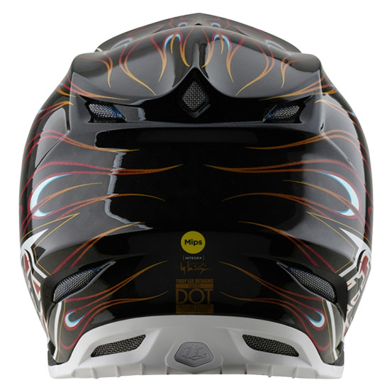 Casque cross Troy Lee Designs SE5 Carbon Torched - Noir Rouge