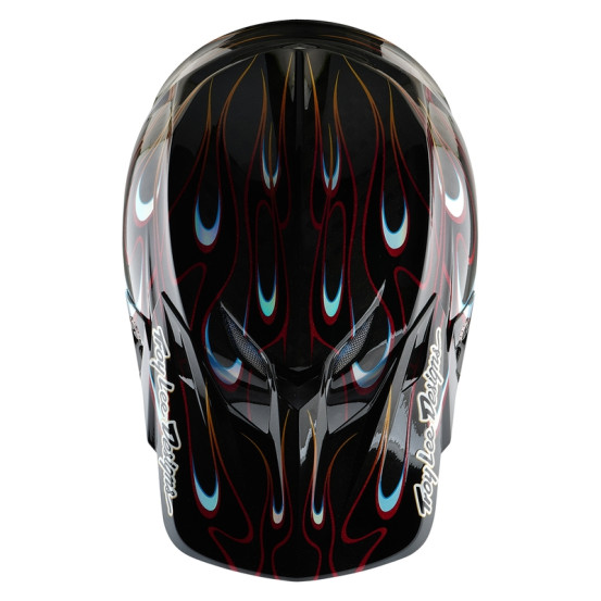Casque cross Troy Lee Designs SE5 Carbon Torched - Noir Rouge