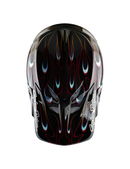 Casque cross Troy Lee Designs SE5 Carbon Torched - Noir Rouge