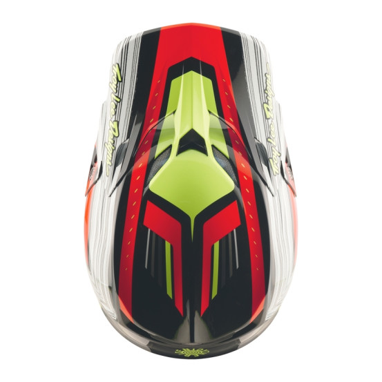 Casque cross Troy Lee Designs SE5 Composite Stripes - Noir Infra Rouge