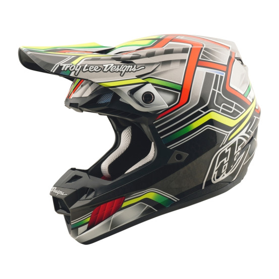 Casque cross Troy Lee Designs SE5 Composite Lowrider - Gris