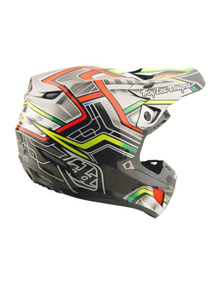 Casque cross Troy Lee Designs SE5 Composite Lowrider - Gris