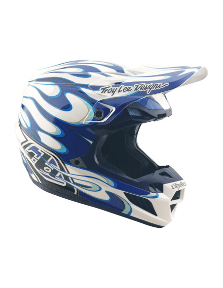 Casque cross Troy Lee Designs SE5 Composite Torched - Bleu